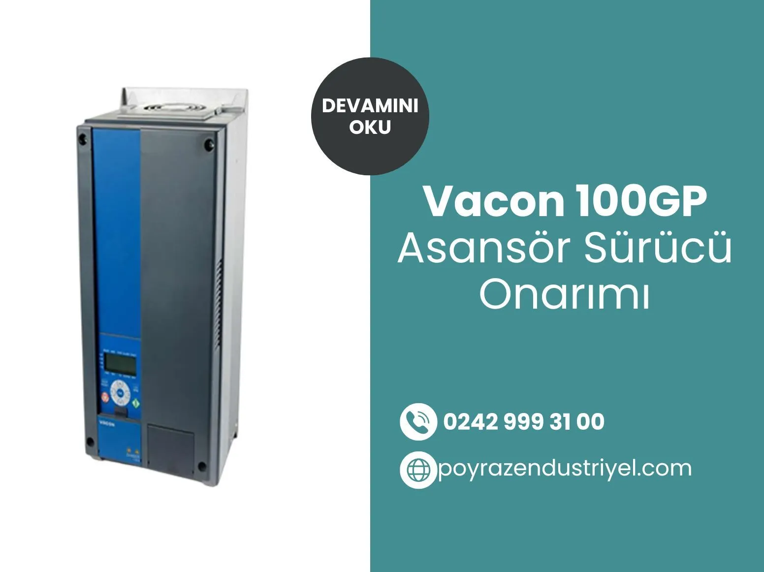 Vacon 100GP Asansör Sürücü Onarımı